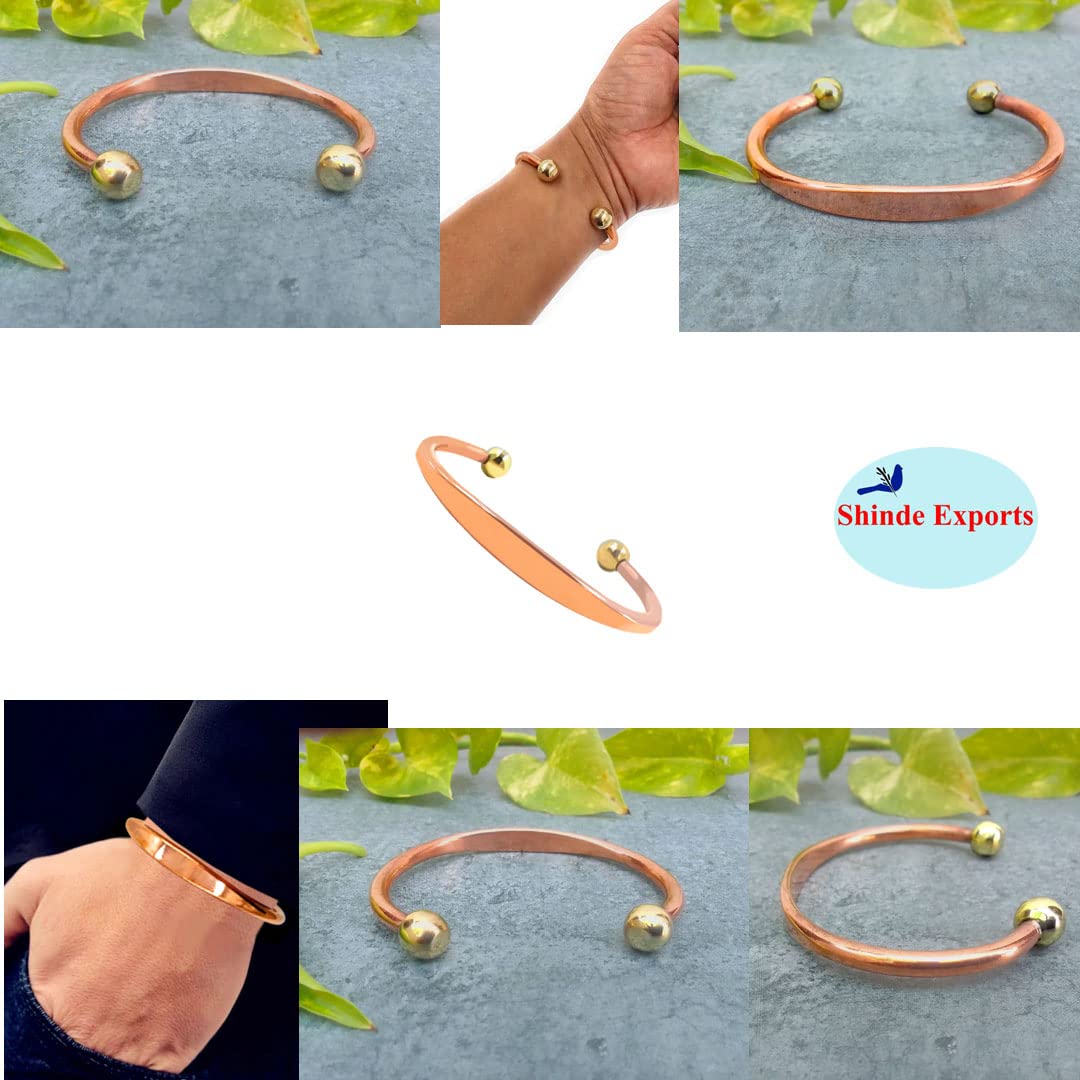 SHINDE EXPORTS pure copper kada for men/copper kada/copper bracelet for men pure