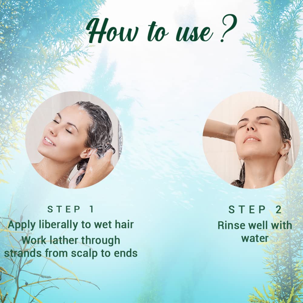 Biotique Ocean Kelp Anti Hairfall Shampoo | Intensive Hair Growth Therapy| Anti Hairfall Shampoo that Maintains Shine |100% Botanical Extracts | Suitable for All Hair Types |800ml
