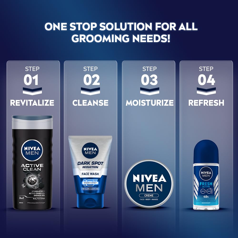 Nivea Men Creme, Non Greasy Moisturizer, Cream For Face, Body & Hands, 30ml