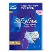 Stayfree ProComfort Period Panty for Women | Disposable Period Pants Pack of 5, XL - XXL | Air Soft Cover | 360° Leakage Protection for Heavy Flow | Snug Fit | Odour Control