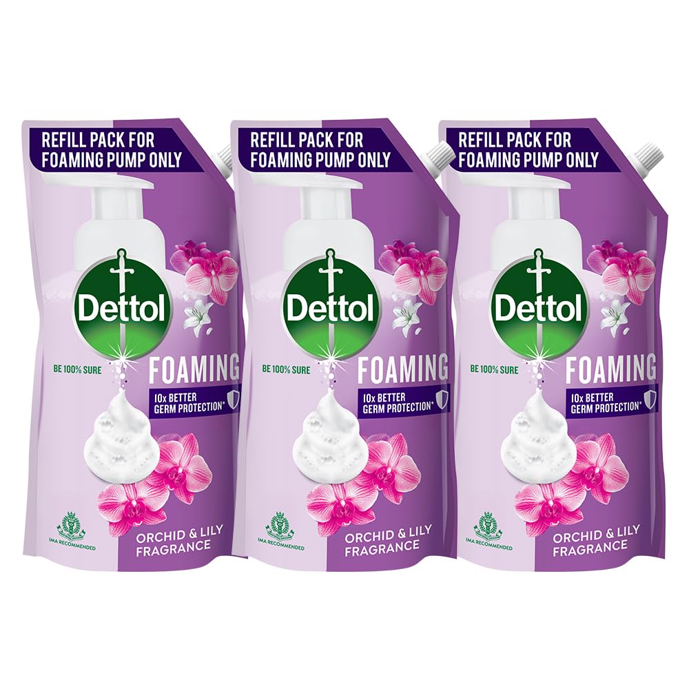 Dettol Orchid & Lily Foaming Handwash Refill 700ml (Pack of 3)