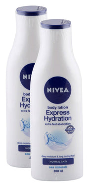 NIVEA Express Hydration Lotion, 200 ml (Pack of 2)