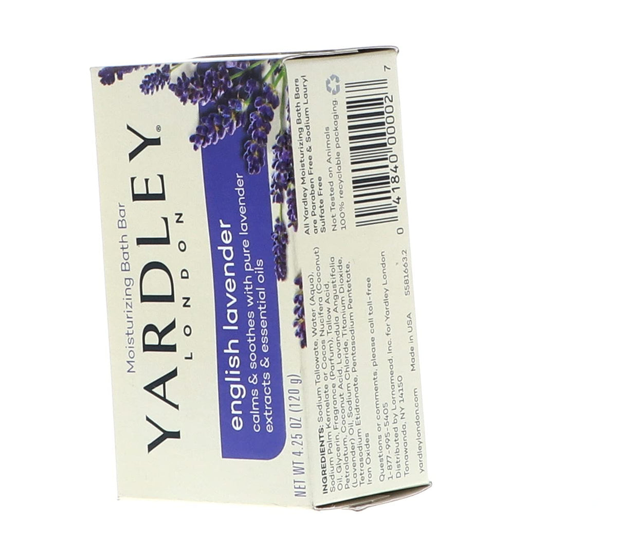 Yardley Bar Soap - English Lavender with Essential Oils, 4.25 oz Bar (Pack of 3)
