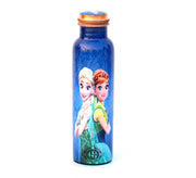 DSH Copper Bottles for 1 Litre Printed with Art Work, Travelling Purpose Bottles, Yoga Ayurveda Healing, 1000 ML (Design SM 22)