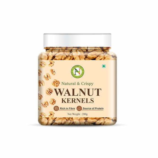 NatureVit Walnut Kernels (Akhrot Giri) 200g | Premium Light Halves | Rich in Omega-3, Protein & Antioxidants