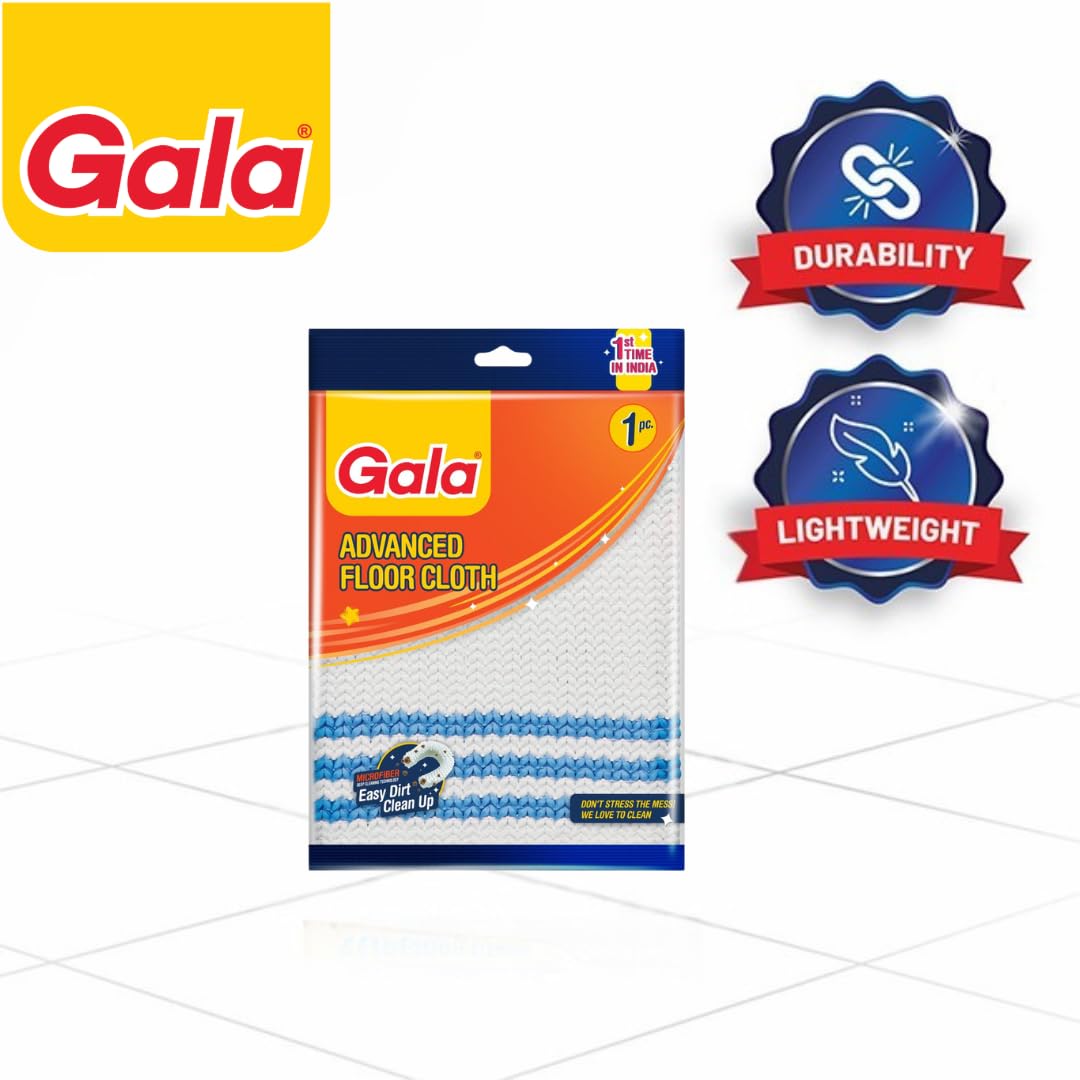 Gala Microfiber Cleaning Cloth (Pack of 1, White)