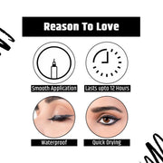 INSIGHT Liner Express Eye Pen - Black|Matte Finish|Quick Drying|Waterproof - 1.5g