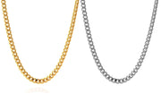 ASTRODIDI Combo of Gold Plated and Silver Plated Chain For Boys, Girls, Men and Women Gold-plated Alloy Chain