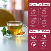 BLUE TEA - She Balance Tea - 30 Tea Bags - Plant Based | PCOS & PCOD RELIEF | Helps in Balancing Hormones - Reduces Facial Hair | Caffeine Free - Herbal Tea | Ziplock Pack