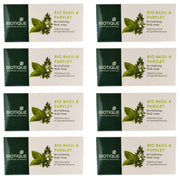 Biotique Basil and Parsley Body Soap, 150 g x 8
