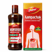 Dabur Aampachak Kadha | Ayurvedic Digestive Tonic | Helps in Gas, Acidity, Constipation, Piles & Digestion | 450 ml