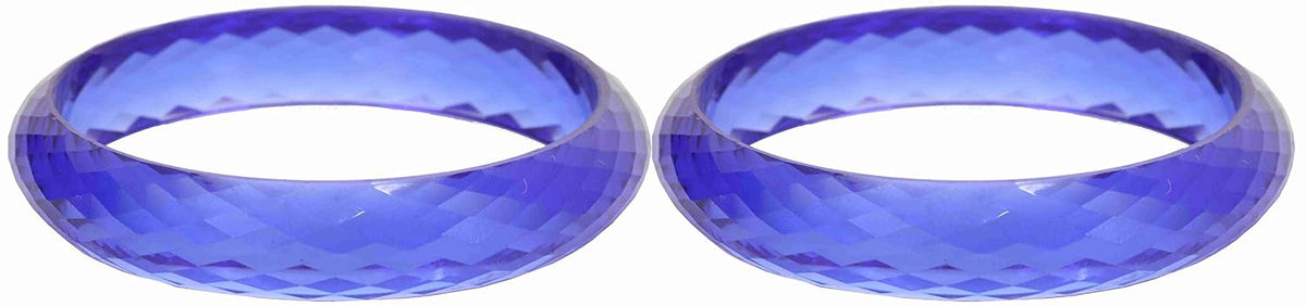 NMII Acrylic (Plastic) Kada With Diamond Cut Pattern Glossy Finished For Women & Girls | Kangan For Girls | Kada Set For Women | Wedding, Party & Gift