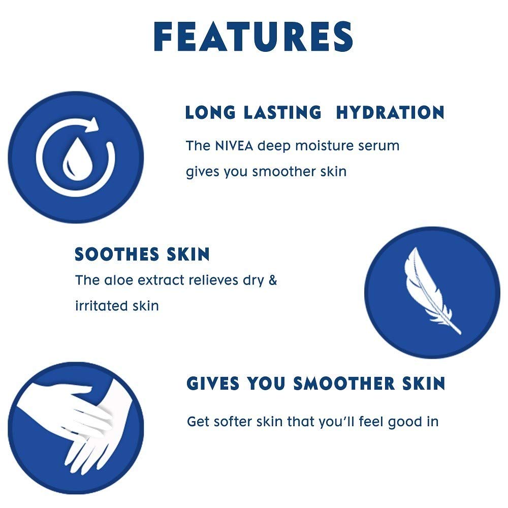 NIVEA Body Lotion, Aloe Hydration, 400 ml & NIVEA Body Wash, Waterlily & Oil Shower Gel, Pampering Care with Refreshing Scent of Waterlily Flower, 250 ml