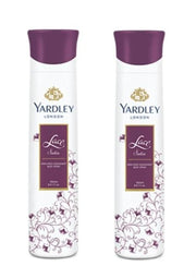 Yardley London Lace Satin Deodorant Spray, 150 ml (Pack of 2)