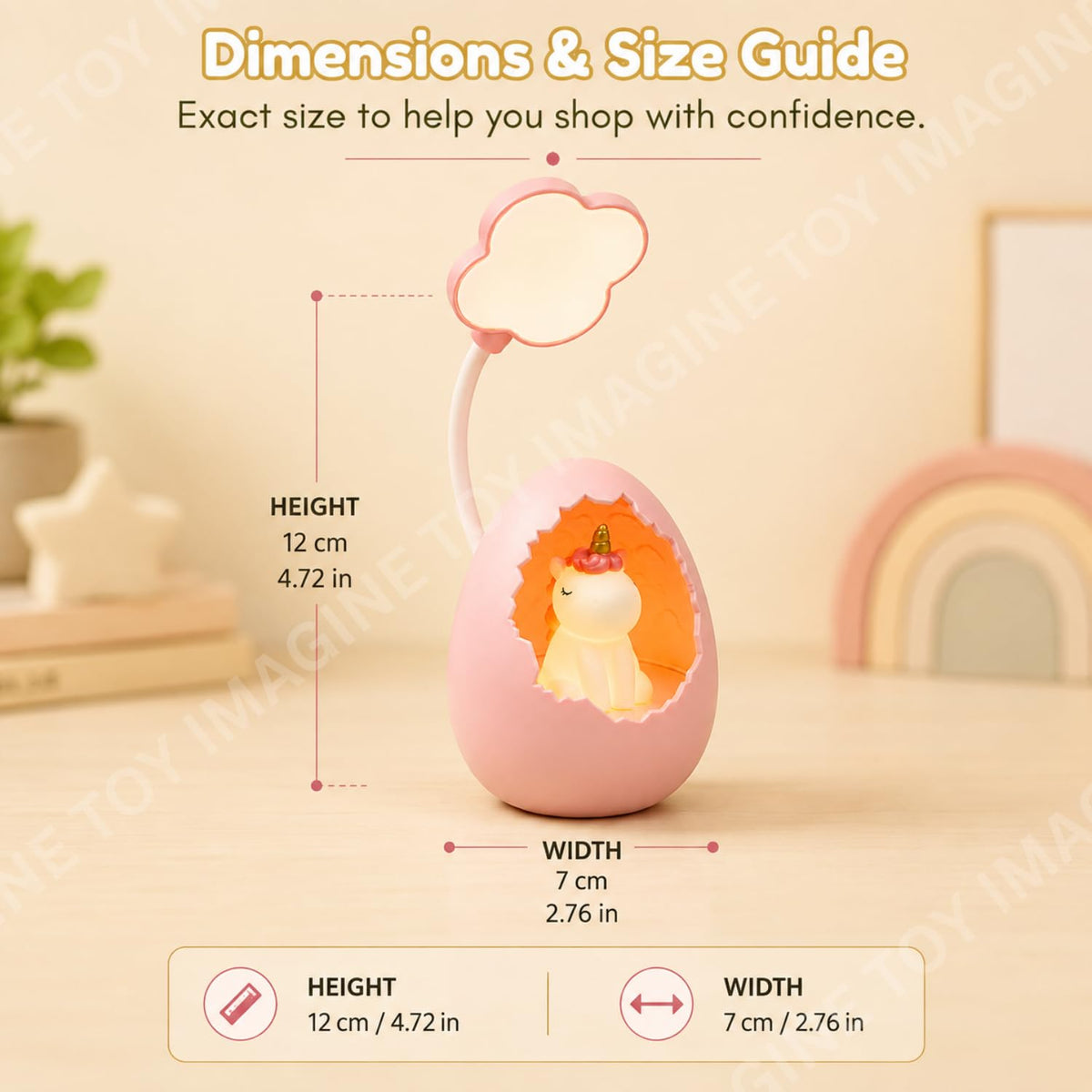 Toy Imagine Rechargeable LED Study Lamp for Kids