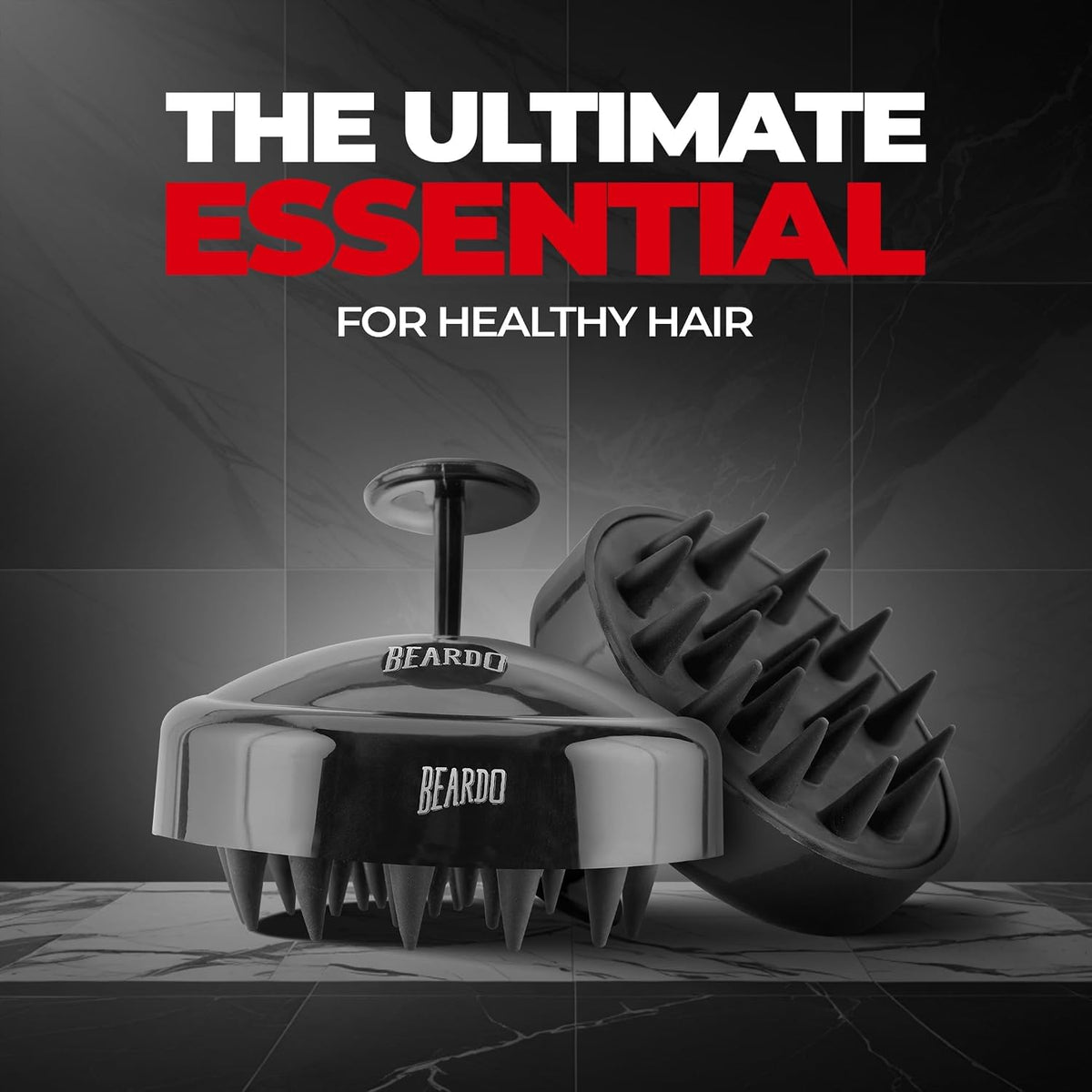Beardo Hair Growth & Scalp Care Combo: Dermaroller & Scalp Massager | Stimulates Hair Follicles & Improves Blood Circulation | For Thicker, Healthier Hair (Set of 2)