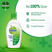 Dettol Alcohol based Hand Sanitizer, Original, 50ml, Pack of 2