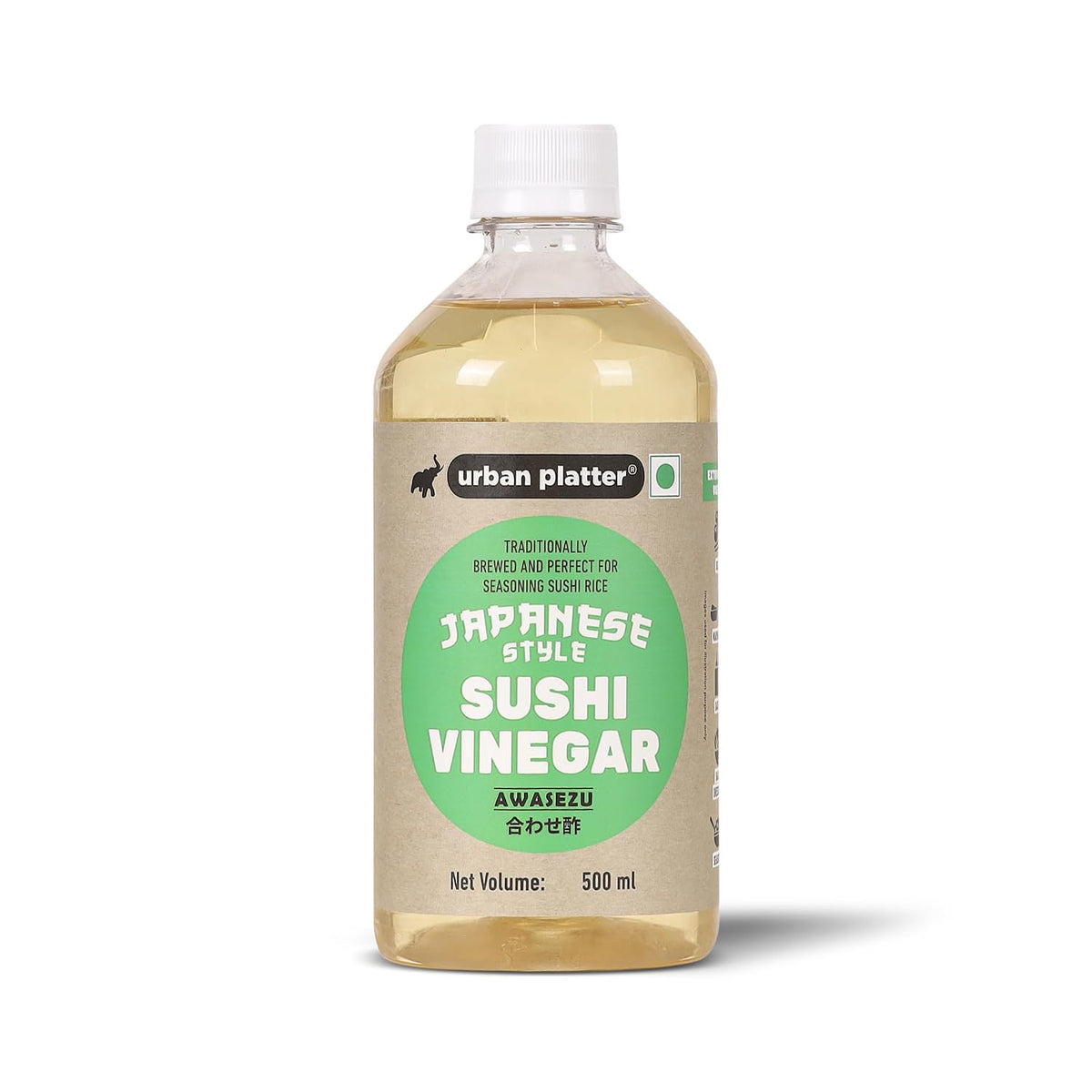 Urban Platter Japanese Rice Vinegar (Awasezu), 500ml [All Natural Vinegar Traditionally Made and Seasoned] - Perfect for Seasoning Sushi Rice