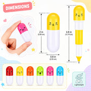 Toy Imagine Retractable Capsule Ball Pens for Kids, Pack of 24
