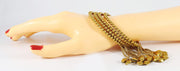 NMII No-Precious Metal with Ball Chain Linked Glossy Finished Latkan Kada/Bangle Set For Women and Girls