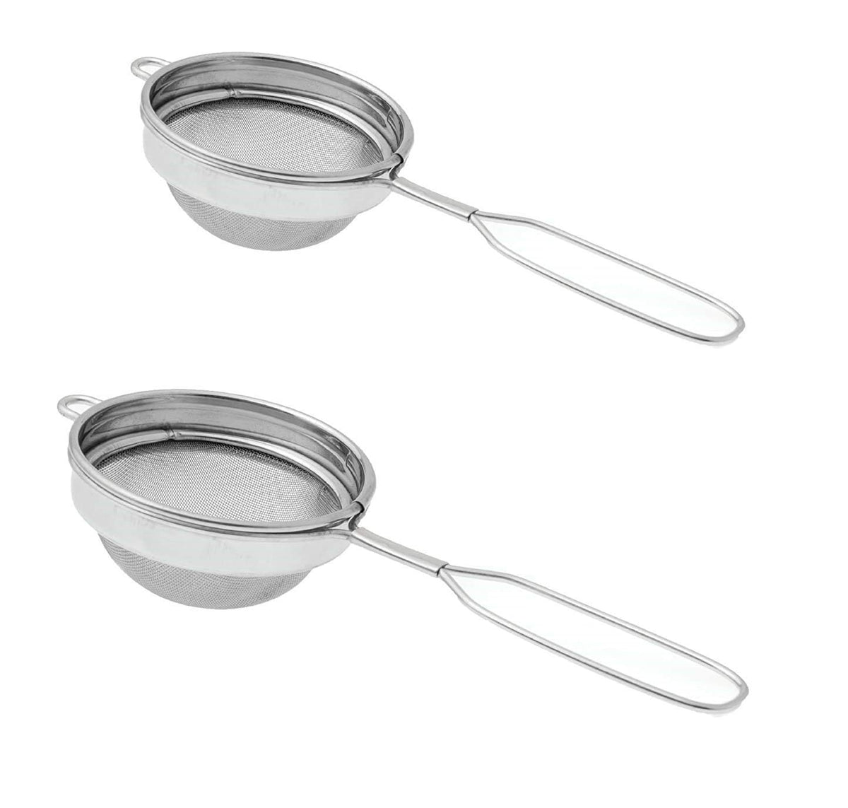 E-COSMOS® Stainless Steel Tea Strainer, Chalani, 8 cm, Medium (Pack of 2)