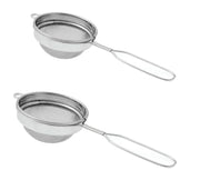 E-COSMOS® Stainless Steel Tea Strainer, Chalani, 8 cm, Medium (Pack of 2)