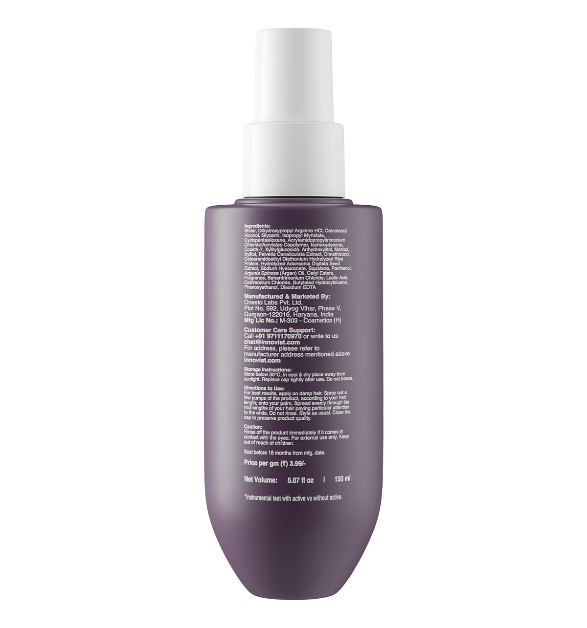 Bare Anatomy Anti Frizz Leave In Conditioner | Deep Conditioned Frizz Controlled Hair For 24 hrs | For Dry & Frizzy Hair | For Women and Men | Get Smoother, Healthy & Glossy Hair | 150ml