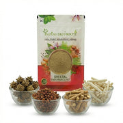 IndianJadiBooti Vajikarana-Sheetal Endurance Kit – Gokhru, Bahuphali, Shatavari & Safed Musli – Cooling Ayurvedic Herbs for High Vitality, Stamina & Pitta Balance – The "Summer Strength" 200g Pack
