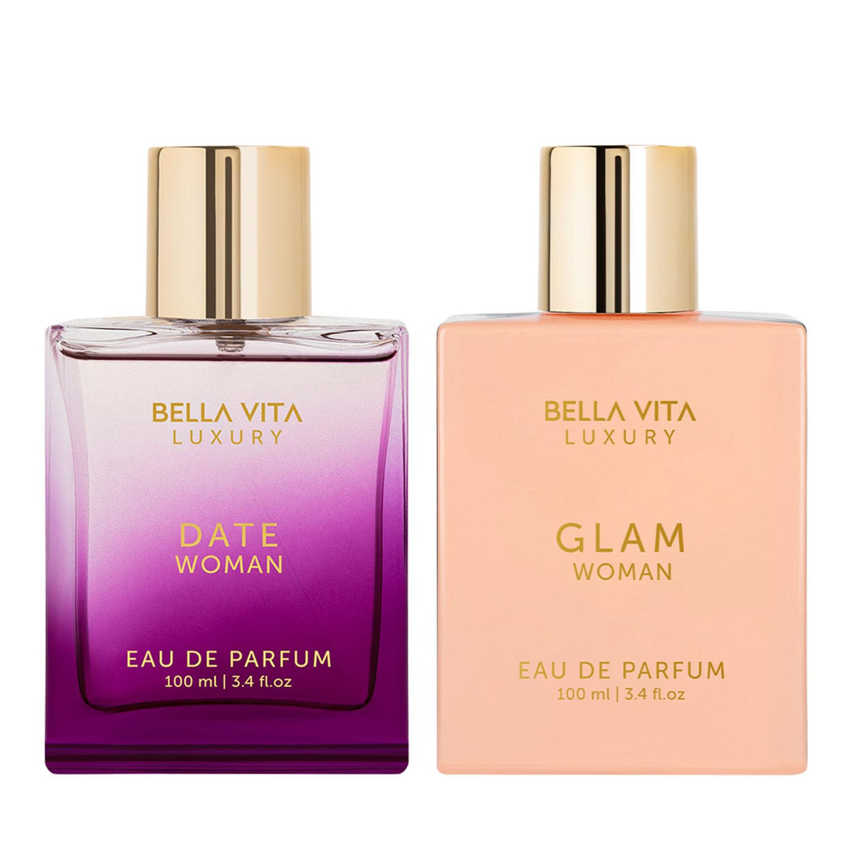 Bella Vita Luxury Glam Woman Liquid Eau De Parfum Date Woman Eau De Parfum With Pink Pepper Jasmine & Vanillapremium Long Lasting Floral & Fruity Fragrance For Women 100Ml