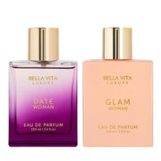 Bella Vita Luxury Glam Woman Liquid Eau De Parfum Date Woman Eau De Parfum With Pink Pepper Jasmine & Vanillapremium Long Lasting Floral & Fruity Fragrance For Women 100Ml