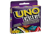 Mattel Uno Flip Side+Phase 10 Card Game, Multi Color+Skip-Bo Card Game-(Set of 3Toys)