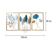 DSH CRAFTING YOUR CURIOSITY Metal Wall Decor Showpiece For wall Decoration Set of 3 Wall Art Home Decor For Living Room Office Bedroom Hotel.(FUN3)