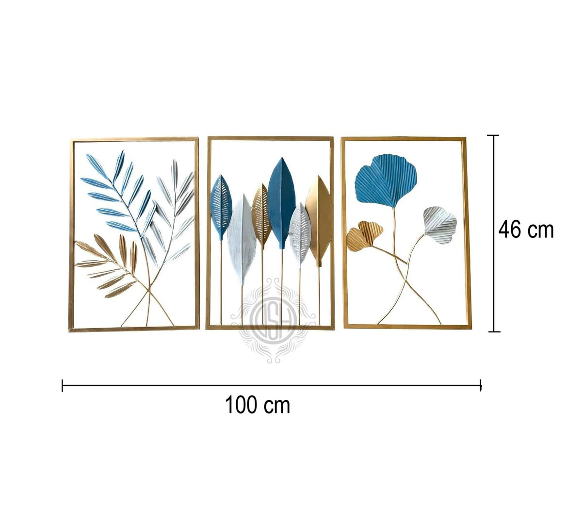 DSH CRAFTING YOUR CURIOSITY Metal Wall Decor Showpiece For wall Decoration Set of 3 Wall Art Home Decor For Living Room Office Bedroom Hotel.(FUN3)
