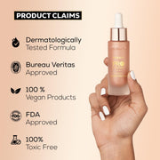 INSIGHT Professional Liquid Highlighter - Fire Glow | Glowly Finish | Waterproof & Smudgeproof | Multiuse - 25g (Pack of 2)
