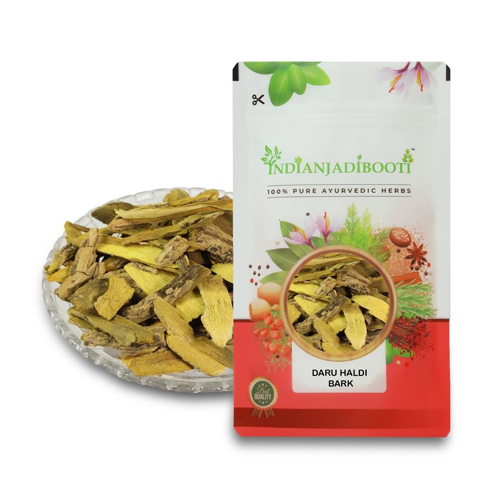 IndianJadiBooti Daru Haldi Chhaal Bark, 100 Grams | Pack Of 2