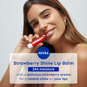 NIVEA Lip Balm, Strawberry Shine And Cherry Shine,(Pack of 2)