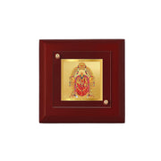 DIVINITI Maa Padmavati 24K Gold Plated MDF Photo Frame|Premium Religious Table Top Frame for Home, Office & Prayer Room|Luxury Spiritual Gift Item for Housewarming, Festive Gifting|10 x 10 CM