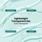 Insight Cosmetics Glass Skin Oil-Free Gel Moisturizer with 5% Niacinamide and Rice Water, Intense Hydration, 60 ml