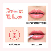 INSIGHT Long Wear Color Rich Lip Gloss – Frost | Ultra Glossy | Moisturising & Non-Sticky | Enriched with Jojoba Oil | Plumper, Fuller Lips | All Day Wear | 4ml