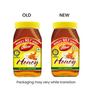 Dabur Honey - 500g | Pure | World's No.1 Honey Brand with No Sugar Adulteration | For Fitness & Health | Natural Immunity Booster | Rich in Antioxidants & Minerals