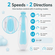 Toy Imagine Electric Baby Nail Trimmer with LED Light Multi Colour