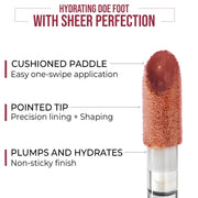 INSIGHT Hydrating Lip Gloss - Pearl Gaze (3.5g) | Moisturizing | Non-Sticky, Plumping & Shiny Finish | Enriched with Coconut Oil, Shea Butter & Vitamin E (Pack of 2)