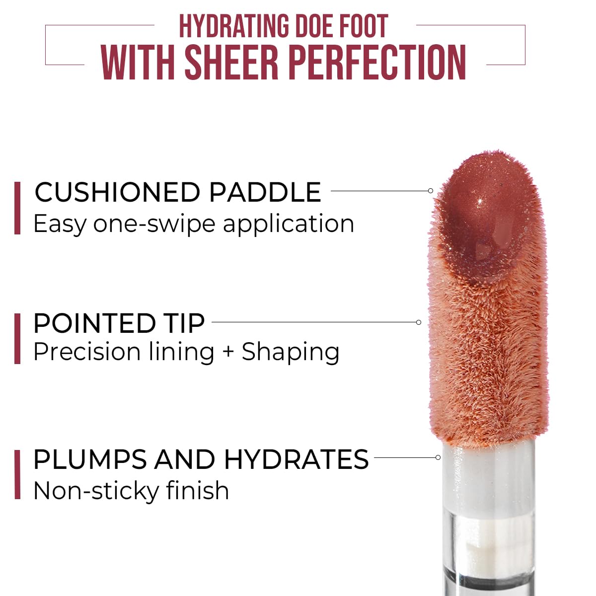INSIGHT Hydrating Lip Gloss - Pearl Gaze (3.5g) | Moisturizing | Non-Sticky, Plumping & Shiny Finish | Enriched with Coconut Oil, Shea Butter & Vitamin E (Pack of 2)
