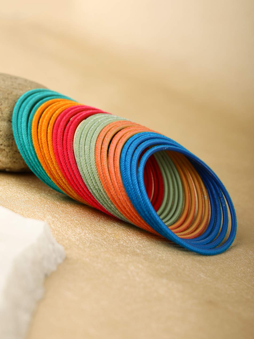Priyaasi Multicolor Brass Bangle Set for Women and Girls's