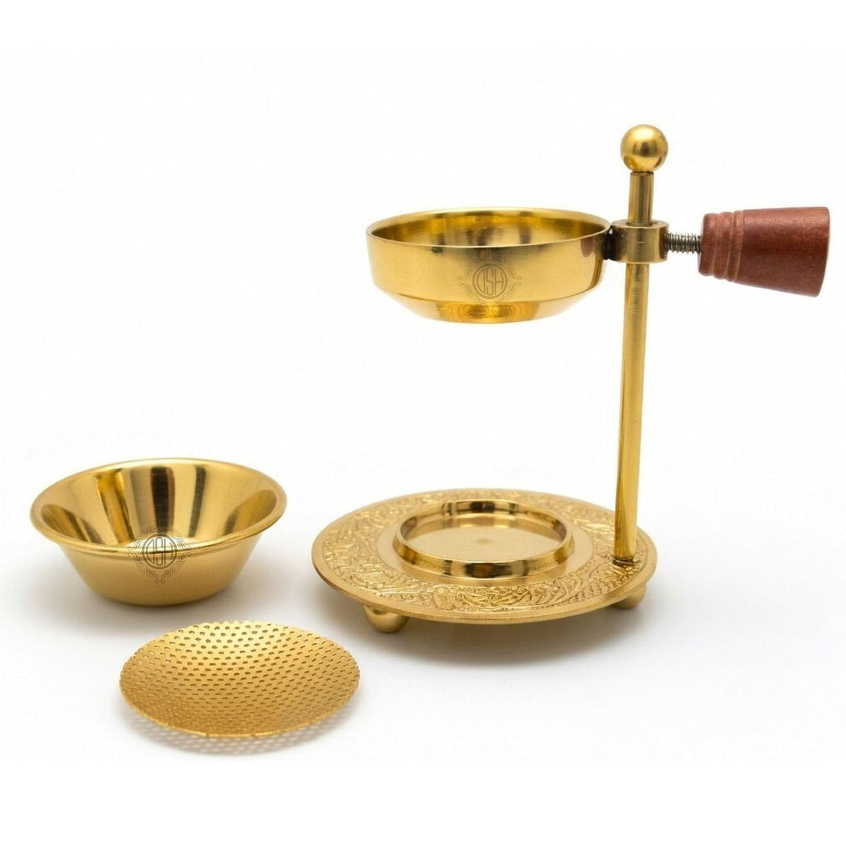 DSH Incense Holder Tea Light Candle or Charcoal Resin Heated for Home Decor Height Adjustable Sambrani Dhoop Holder for Home Fragrance & Spiritual