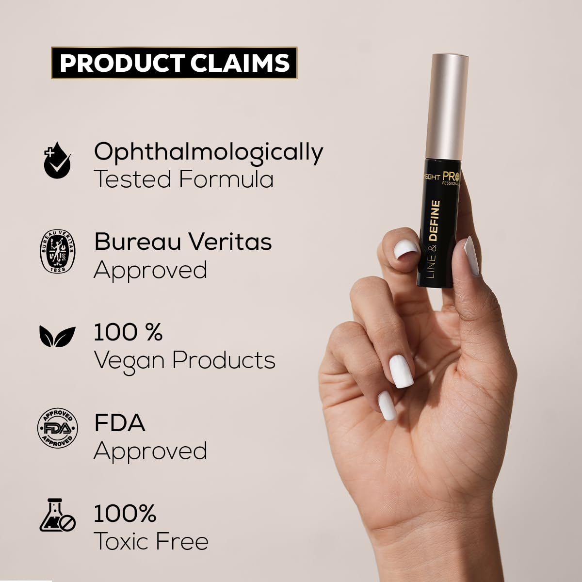 INSIGHT Professional Line & Define Eyeliner - 5g | Intensely Pigmented | Quick Drying | Long Lasting | Smudgeproof | Waterproof | Rub-resistant Formula (Pack of 2)