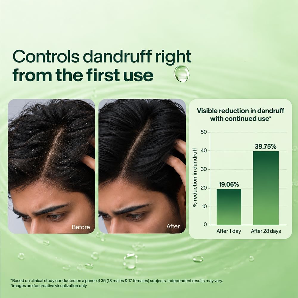 Biotique Fresh Neem Anti Dandruff Shampoo and Conditioner | Controls Dandruff | Eliminates Dryness, Flaking, and Itching | Hair Looks Fresh and Lustrous |Suitable for All Skin Types | 650ml