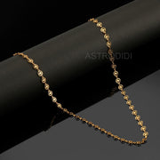 ASTRODIDI Gold Plated Chain | 24 Inch Stylish Light Weighted Golden Brass Neck Chain For Girls Women Men Boys (CHAIN-BALA-13)