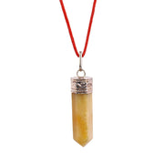 AstroDidi Yellow Aventurine Stone Pencil Shape Pendant