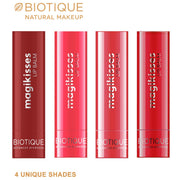 Biotique Natural Makeup Magikisses Lip Balm, Berry Crush Coral, Pack Of 1, Pink